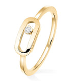 Messika Move Uno yellow gold diamond ring, imported from the UK