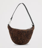 AllSaints suede Luna Leppo shoulder bag leopard print UK version