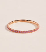 Harrods Anita Ko Rose Gold and Sapphire Eternity Ring- Buy online at McGrocer
