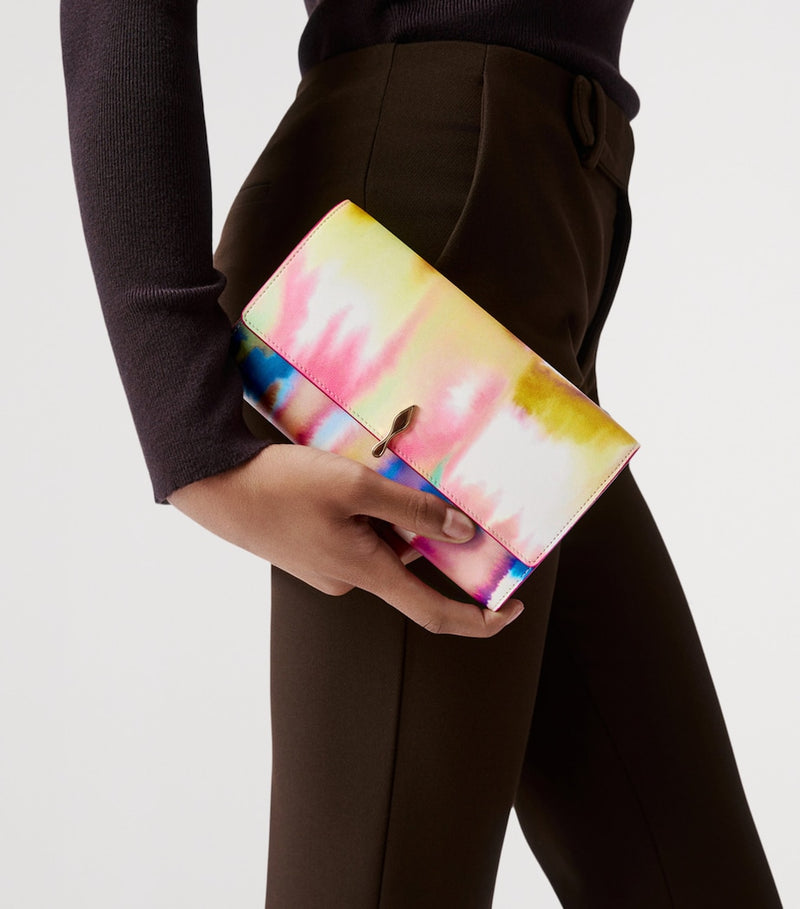 Christian Louboutin Bettina tie-dye chain wallet, imported from the UK