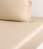 Yves Delorme Triomphe double fitted sheet organic cotton sateen, UK version