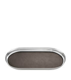 Georg Jensen Manhattan oval stainless steel tray (British brand)