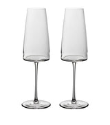 Harrods Villeroy & Boch Set of 2 Crystal MetroChic Champagne Flutes 120ml- Buy online at McGrocer