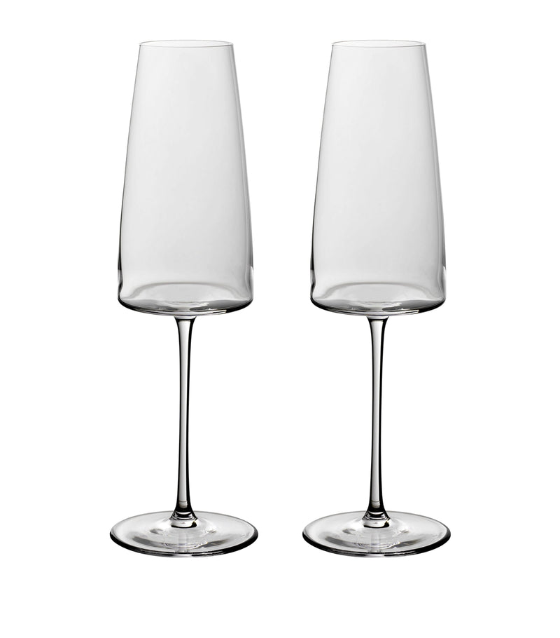 Villeroy & Boch crystal MetroChic champagne flutes 120ml (British brand)