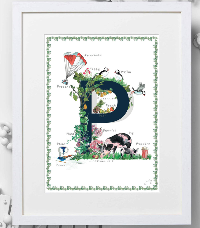 Jo Laing A4 letter print, UK version
