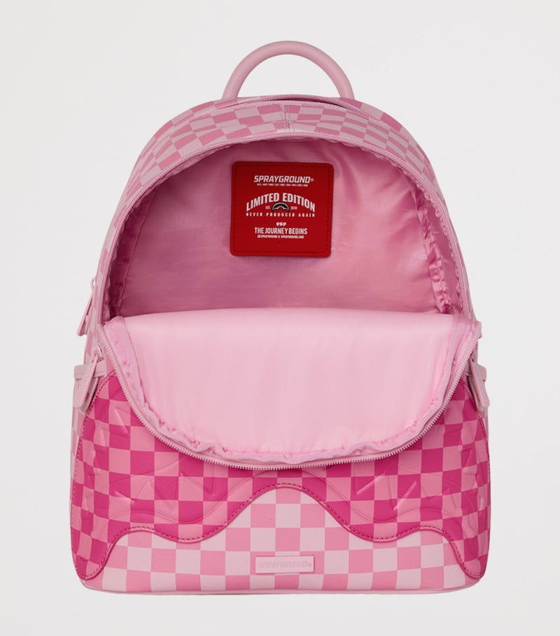 Sprayground hot pink shark mouth backpack (British brand)