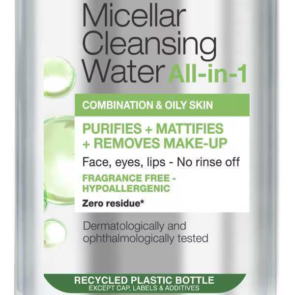 Garnier micellar water combination skin 400ml, UK version