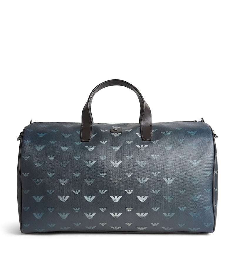 Emporio Armani canvas eagle holdall travel bag (British brand)