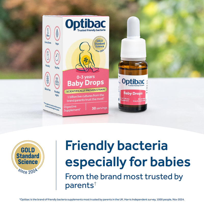 Optibac Baby Drops 30 servings - British product