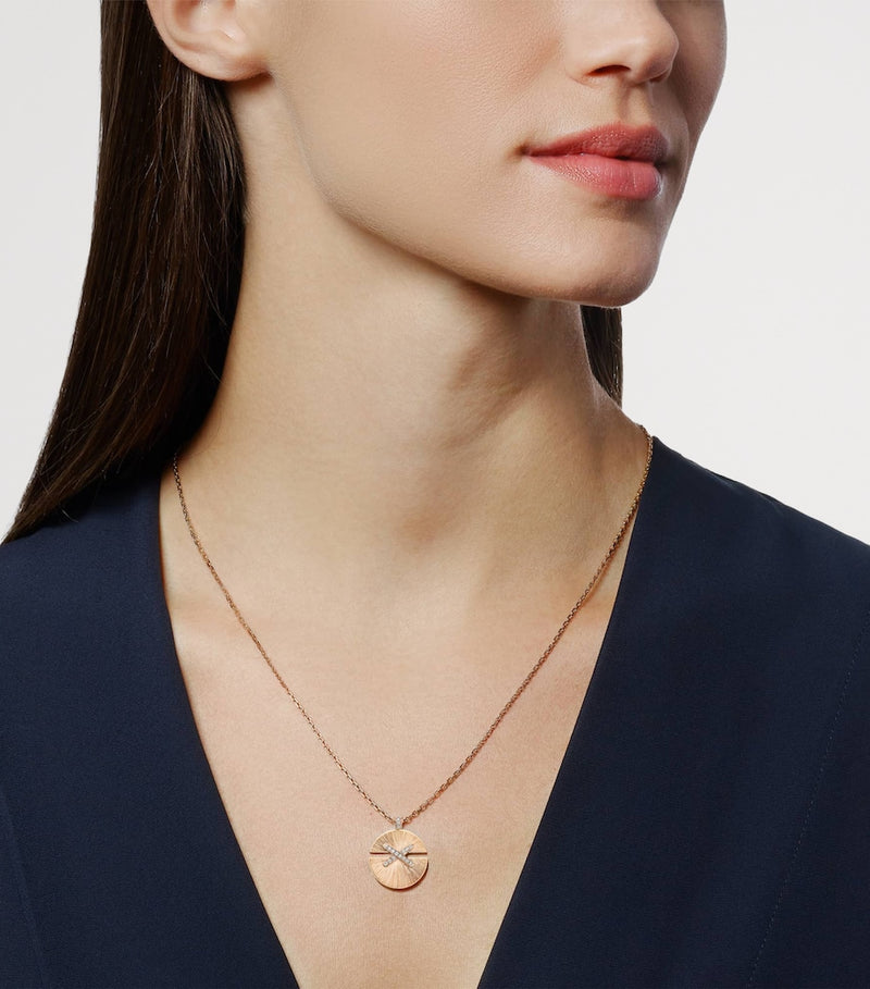 Chaumet Jeux de Liens Harmony pendant rose gold diamond, imported from the UK