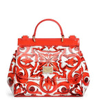 Dolce&Gabbana kids shoulder bag with Majolica motif, UK version