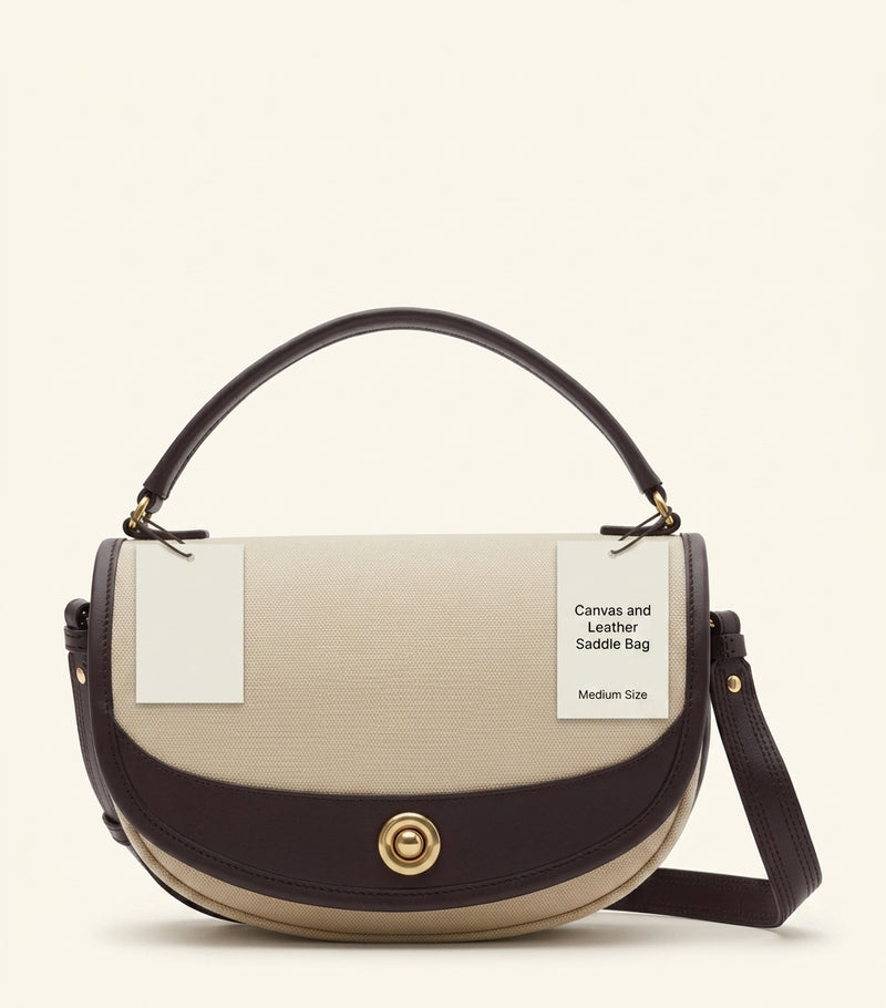 Burberry Highlands cross-body bag in coated canvas and calfskin (British brand)