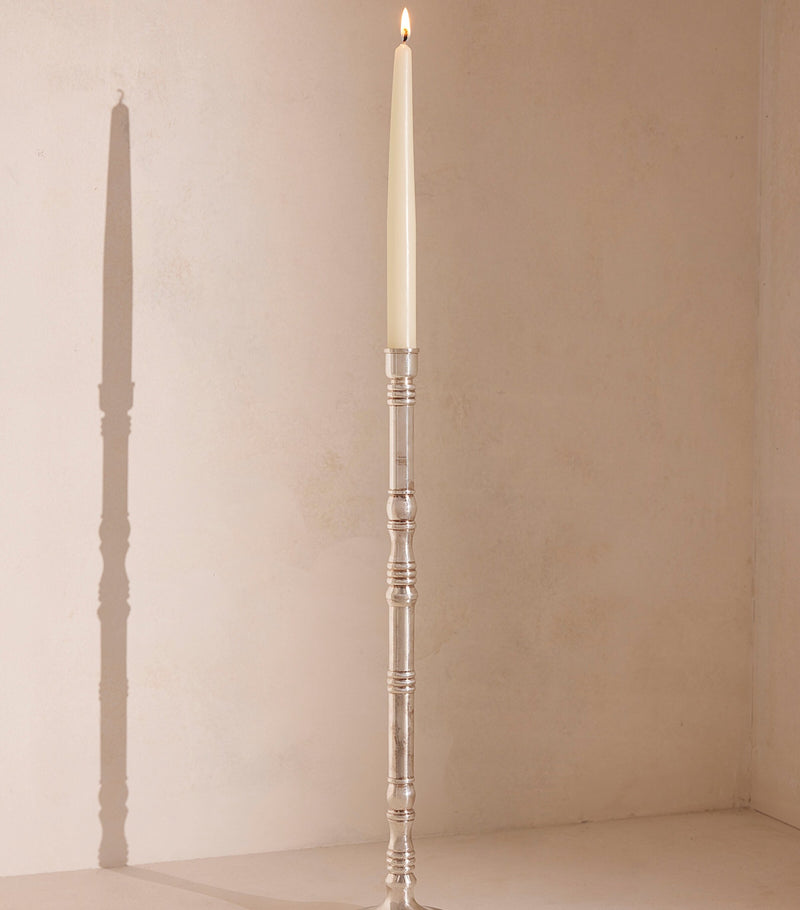 Soho Home silver-plated Stiden candlestick 27cm (British brand)