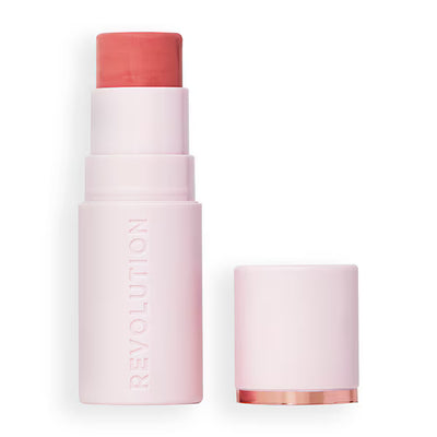 Superdrug Revolution Skin Silk Marble Blush Stick Peachy Pink Cheek Color- Buy online at McGrocer