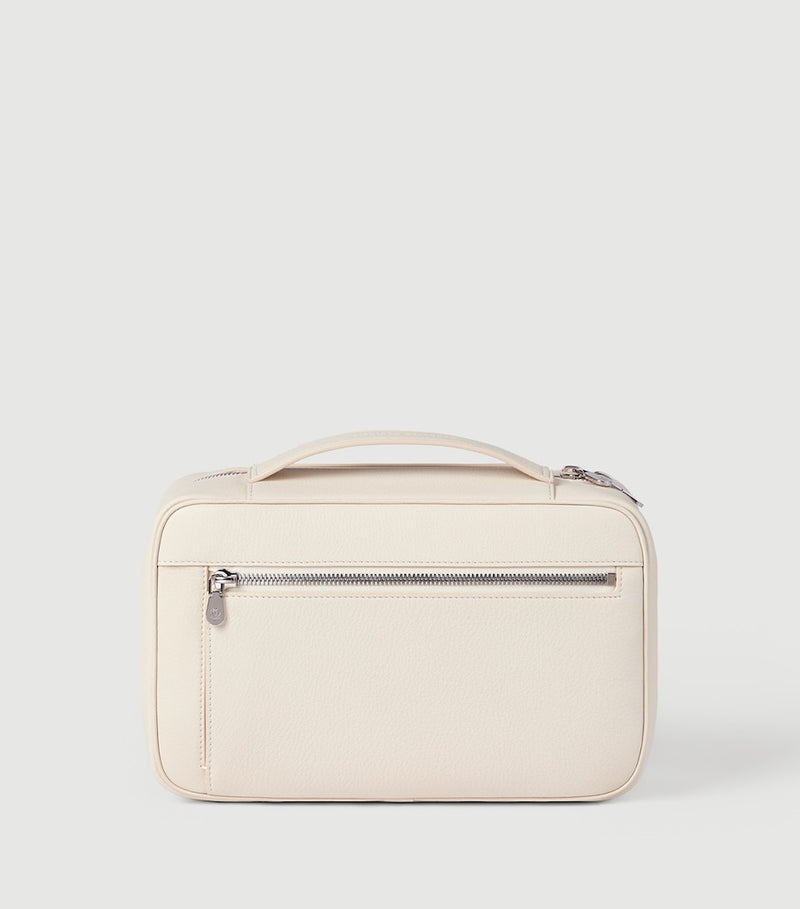 Brunello Cucinelli leather travel beauty case, imported from the UK