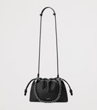 LOEWE Flamenco shoulder bag in leather with knotted drawstrings - British product