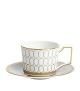 Harrods Wedgwood Renaissance Grey Teacup & Saucer 250ml- Buy online at McGrocer