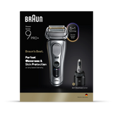 Holland & Barrett Braun Series 9 PRO+ Electric Shaver, Pro SensoAdapt, SmartCare Center, 9667CC, Silver- Buy online at McGrocer
