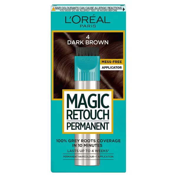 L'Oréal Paris Magic Retouch dark brown root concealer, UK version