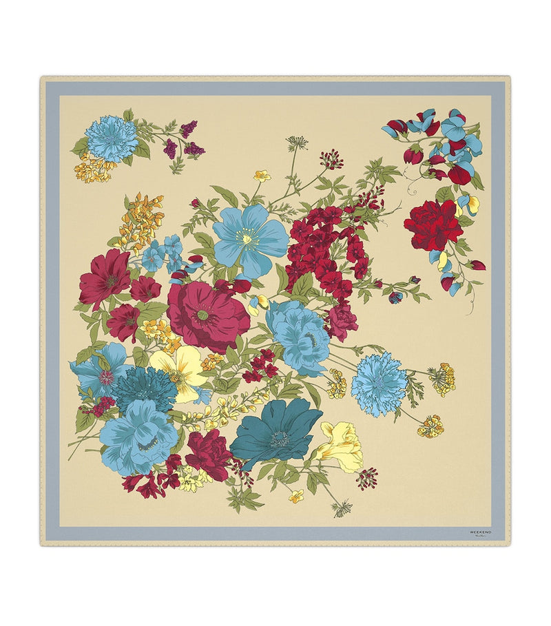 Weekend Max Mara silk floral scarf 90x90cm, UK version