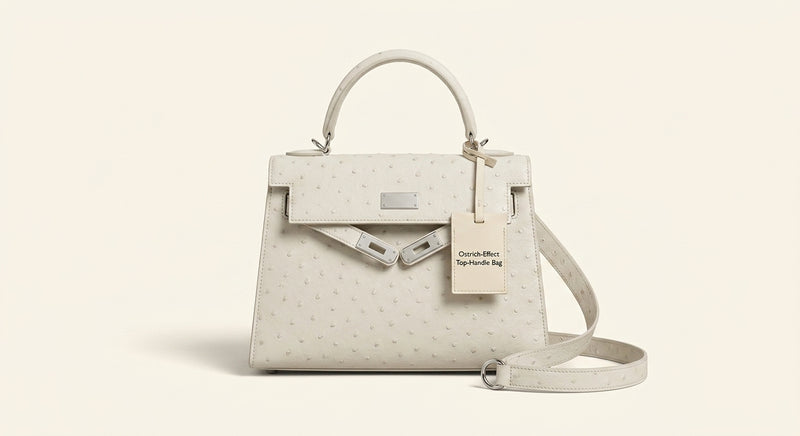 Balenciaga Mini Rodeo top-handle bag in ostrich-embossed calfskin - British product