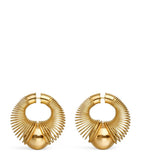 Alaïa gold-tone spiral hoop earrings (British brand)