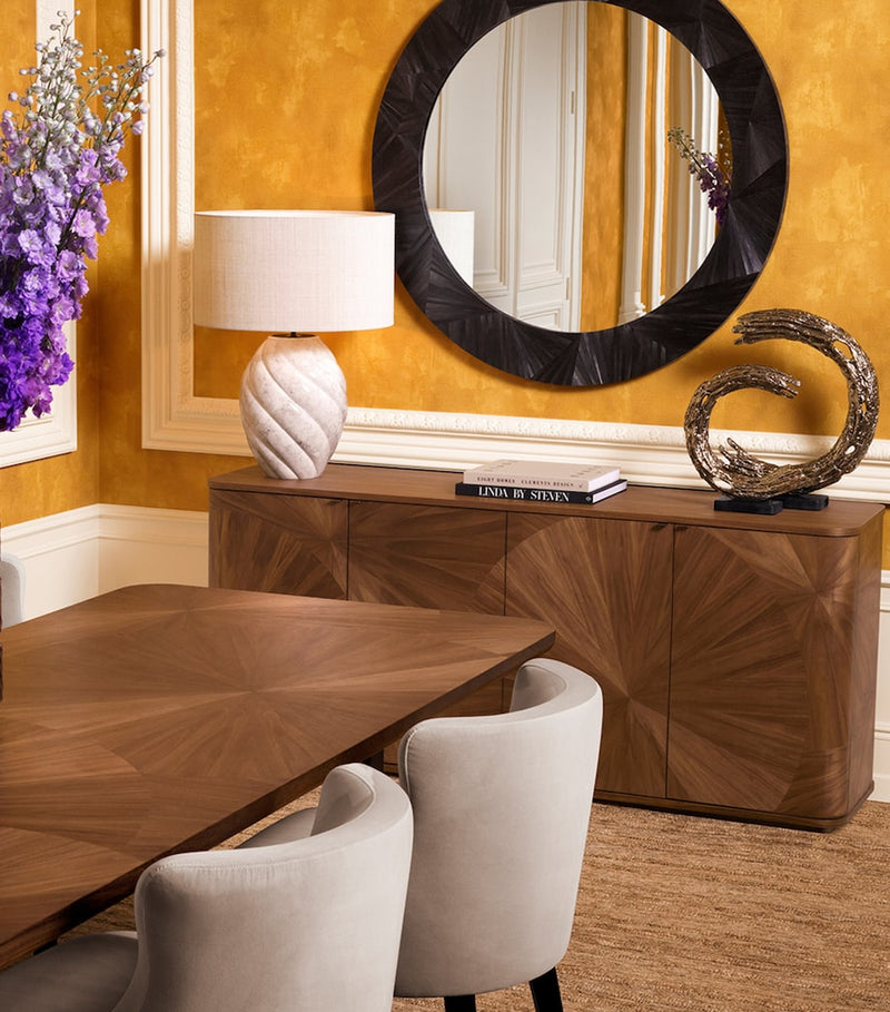 Eichholtz Straw Cassara Mirror 120cm, UK version
