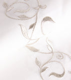 Dea Linen Embroidered Scroll Tablecloth 170cm x 270cm - British product