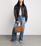 Sandro Paris suede top-handle bag 21x32x11cm (British brand)