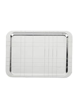 Harrods Christofle Silver-Plated Graphik Serving Tray 30cm x 20cm- Buy online at McGrocer