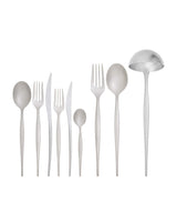 Harrods Bugatti Satin Stainless Steel Natura 75-Piece Cutlery Set- Buy online at McGrocer
