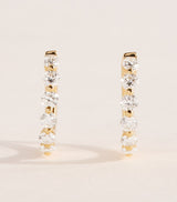 Harrods Harrods Yellow Gold and Diamond Hoop Earrings (0.50ctw)- Buy online at McGrocer