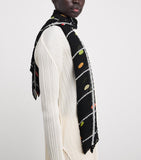 Pleats Please Issey Miyake crossing dots scarf 146x44cm, UK version