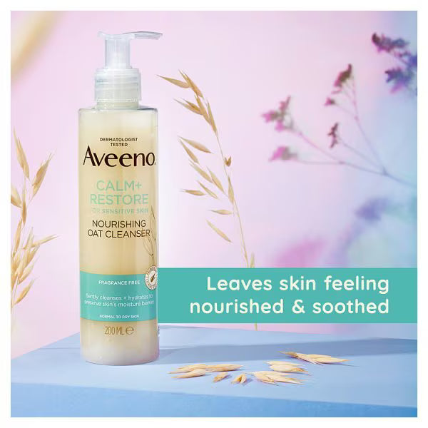 Aveeno Face Calm + Restore Cleanser 200ml - British product