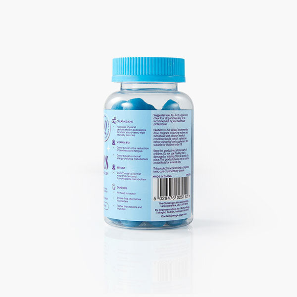 Myga creatine gummies blueberry flavour 60 gummies, UK version