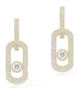 Harrods Messika So Move Yellow Gold and Diamond Pavé XL Earrings (2.12ct)- Buy online at McGrocer