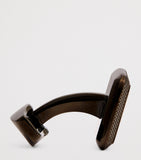 Tateossian Spazio square mother-of-pearl cufflinks - British product