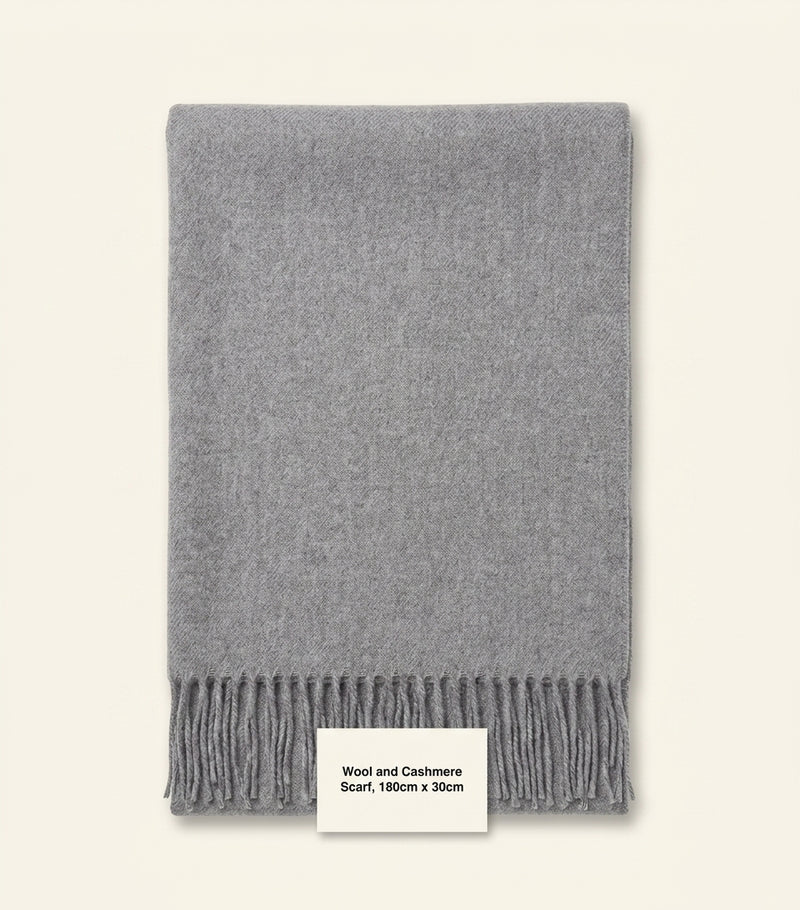 Prada wool scarf logo 35cm x 178cm - British product