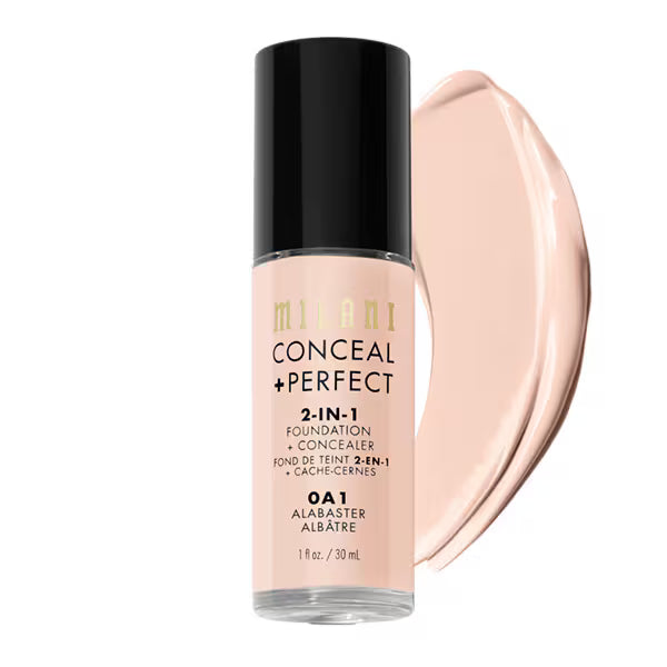 Milani Conceal + Perfect Foundation Creamy Nude 30ml, imported from the UK