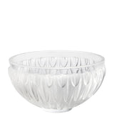 Harrods Lalique Crystal Plumes Serving Bowl 20cm- Buy online at McGrocer