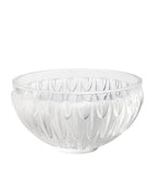 Lalique Crystal Plumes Bowl 20cm, UK version