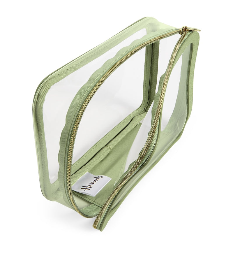 Harrods transparent Oxford cosmetic bag 15x22x6.5cm, UK version