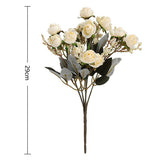 Livingandhome artificial silk rose 29cm, imported from the UK