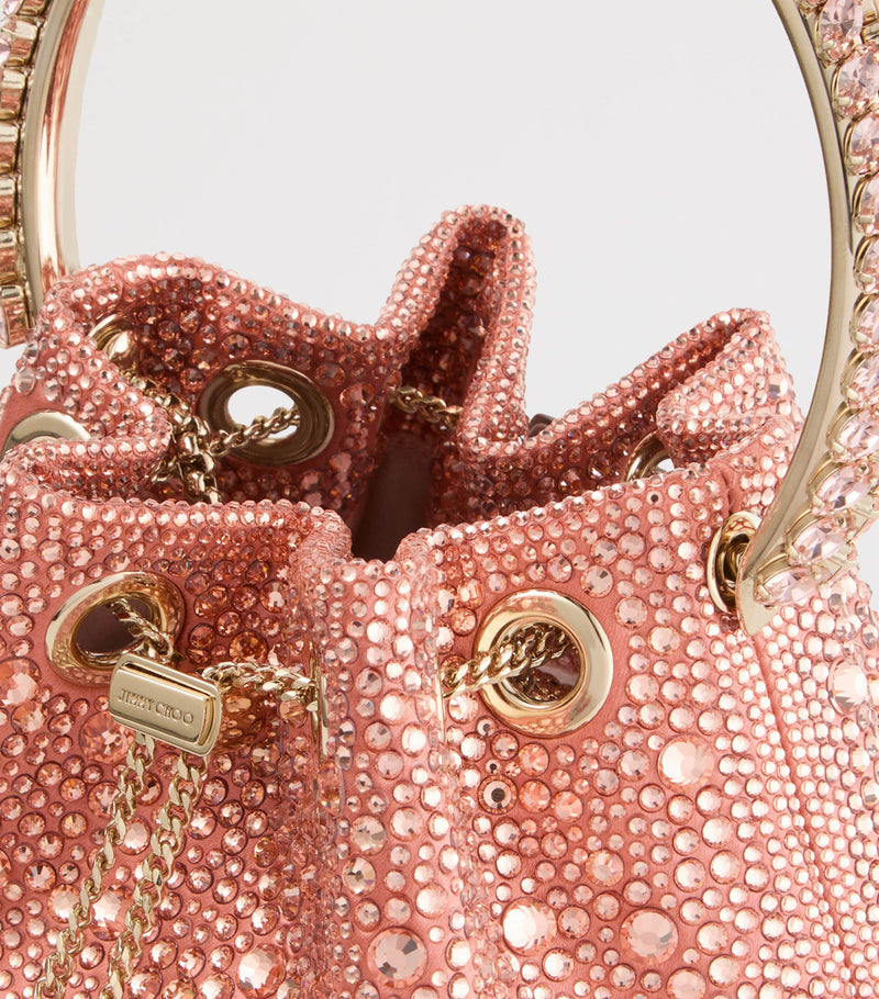 Jimmy Choo Bon Bon embellished top-handle bag, imported from the UK