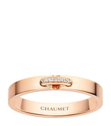 Harrods Chaumet Rose Gold and Diamond Liens Évidence Ring- Buy online at McGrocer