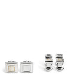 Tateossian Thompson mother-of-pearl mosaic cufflinks set - British product