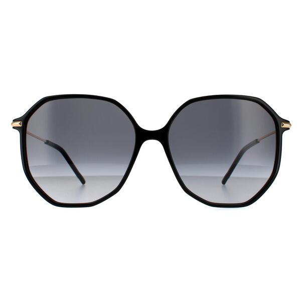 Hugo Boss BOSS 1329/S women sunglasses black gold dark grey gradient, imported from the UK