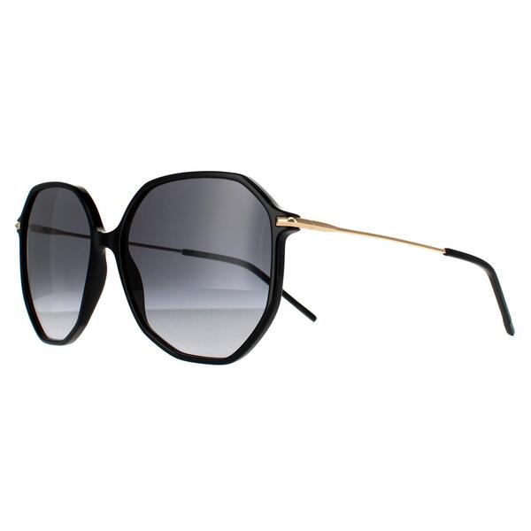 Hugo Boss BOSS 1329/S women sunglasses black gold dark grey gradient, imported from the UK