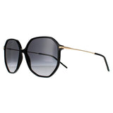 Hugo Boss BOSS 1329/S women sunglasses black gold dark grey gradient, imported from the UK