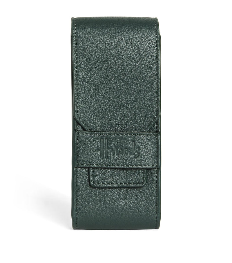 Jean Rousseau Harrods green leather watch pouch (British brand)